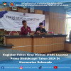 Kegiatan Fokus Grup Diskusi (FGD) Layanan Prima Disdukcapil Tahun 2024 Di Kecamatan Sukasada, Kamis, 11 Juli 2024