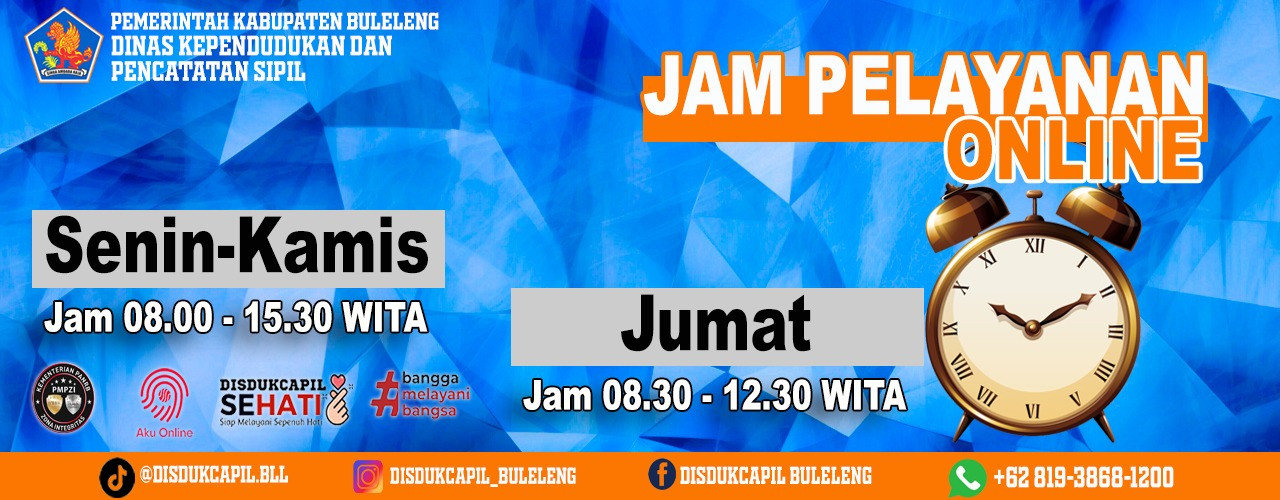 JAM PELAYANAN ONLINE